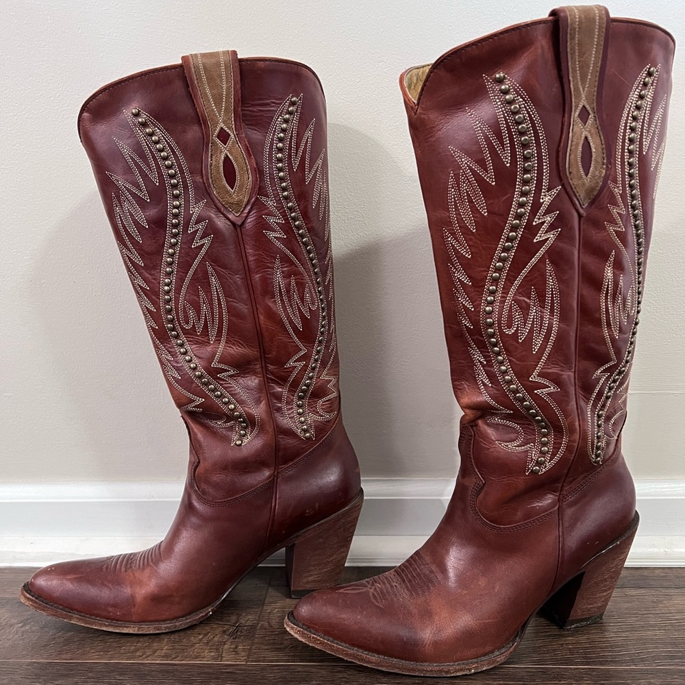 Idyllwind Cash Western Studded Tall Boot Size 9.5 Gem